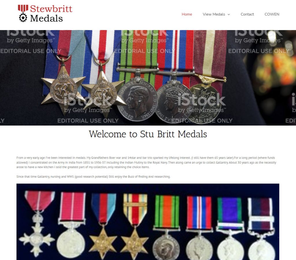 Stu Britt Medals website